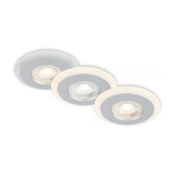 Briloner 7039034 - Set 3x spoturi LED încastrate pentru baie 3xLED/5W/230V IP44 crom mat
