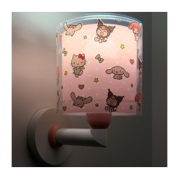 Dalber 41259 - Aplică de perete pentru copii HELLO KITTY & FRIENDS 1xE27/15W/230V, roz