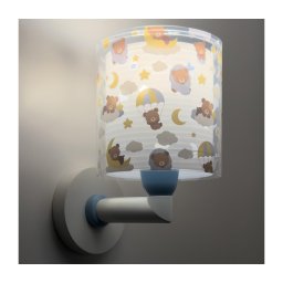 Dalber 41579T - Lampă de perete pentru copii BABY TEDDY, 1xE27/15W/230V, albastră