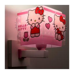 Dalber 73269 - Lampă de perete pentru copii HELLO KITTY 1xE27/15W/230V, roz