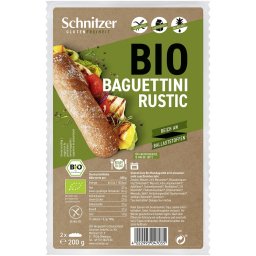 Baguettini rustice, 2 bucati, fara gluten bio 200g