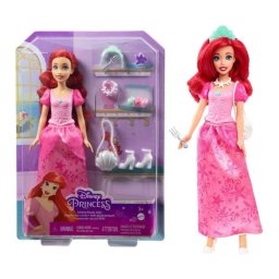Papusa Disney Princess, Ariel, mica sirena, cu 9 accesorii, 28 cm