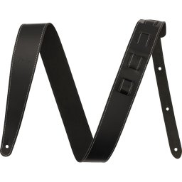 Fender Essentials Leather Strap Black