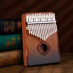 Instrument muzical Kalimba cu 21 note, pian cu degete si husa