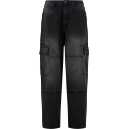 Urban Classics Pantaloni eleganți negru denim