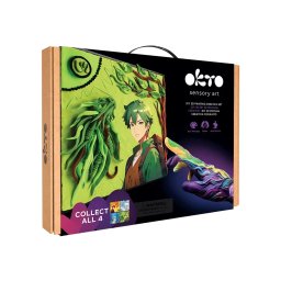 Set pictura senzoriala 3D cu argila usoara, Manga - Dragonul de pamant, 30x40 cm
