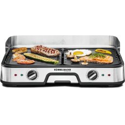 TISCHGRILL BBQ 2025, 2000 W, Negru/Argintiu