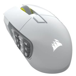 Mouse Gaming Wireless Optic SCIMITAR ELITE RGB LED USB/USB Alb