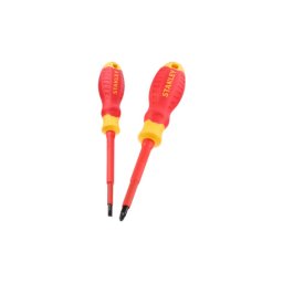 Set 2 surubelnite izolate VDE PZ2 SL4 100mm Stanley STHT60030-0