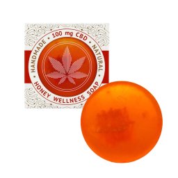 Sapun cu CBD 100mg Inflamatie Riduri Intinerire Cannaline Honey Wellness Handmade