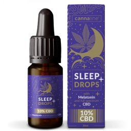 Ulei canabis CBD 10% Cannaline Sleep Somn Linistit Vegan cu Melatonina 30ml
