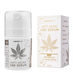 Ser Anti-Imbatranire Cannaline cu CBD si Extract Caviar Anti-Aging - 50ml