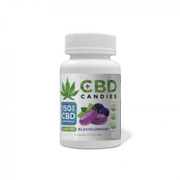 Euphoria Bomboane cu CBD 150mg Coacaze Blackcurrant fara zahar x15