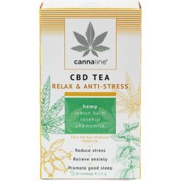 Cannaline Ceai cu CBD Relax & Anti-Stres Vegan x20