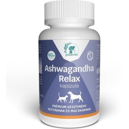Petamin Ashwagandha Relax capsule pentru câini și pisici (60 buc)