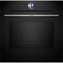 Cuptor electric incorporabil HMG7361B1, 67 l, Multifunctional, Functie microunde, 20 functii , Air Fry, Home Connect, Autocuratare EcoClean Direct, Grill, Negru