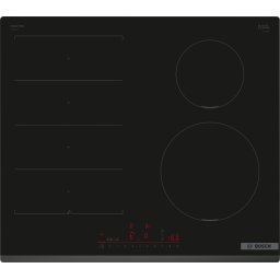 Plita incorporabila Bosch PIX631HC1E, Inductie, 4 zone de gatit, Flex Zone, Home Connect, Power Boost, 60cm, Negru