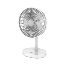 Ventilator reîncărcabil de birou cu lampă LED, 3000 mAh / 3,7 V, USB-C
