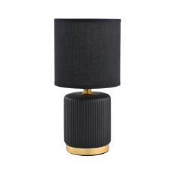 Lampă de masă Zuma Line HS8720-BL 1xE14/40W/230V negru/auriu
