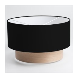 Abajur universal KERIA, diametru 50 cm, negru/bej