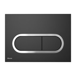 Ravak X01797 - Buton de acționare pentru rezervor WC 24,7 x 16,5 cm CHROME negru