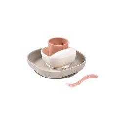 Beaba - Set de masă pentru copii Terracotta, 4 piese