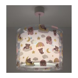 Dalber 41572S - Lustră pentru copii BABY TEDDY 1xE27/15W/230V roz