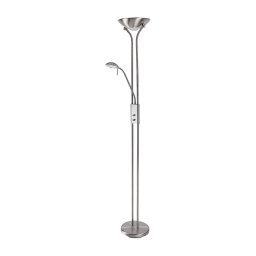 Brilagi - Lampă de podea cu dimmer SCARLETT 1xR7s/230W/230V+1xG9/40W crom mat
