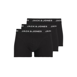JACK & JONES Lenjerie (Pack of 3) Jacanthony Trunks 12171944 black/black