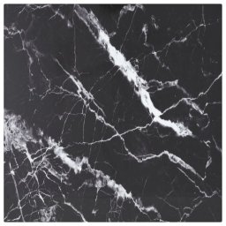 Blat masa negru 40x40 cm 6 mm sticla securizata design marmura GartenMobel Dekor