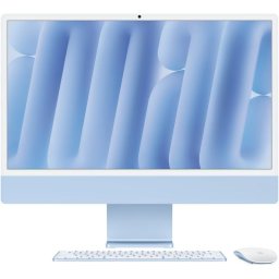 iMac 4.5K Retina (2024) AIO Apple M4 Octa Core 24" 4.5K Retina RAM 16GB SSD 512GB Apple M4 8 core macOS Albastru