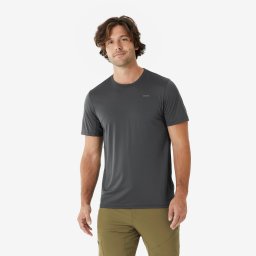 Tricou Drumeție la Munte MH100 Bej Bărbați