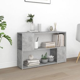 Gossi biblioteca, gri beton, 100x24x63 cm, pal