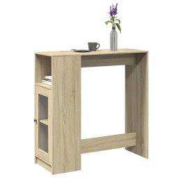 Gossi masa bar cu rafturi stejar sonoma 101x40x103,5cm lemn prelucrat