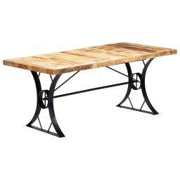 Gossi masa de bucatarie, 180 x 90 x 76 cm, lemn masiv de mango