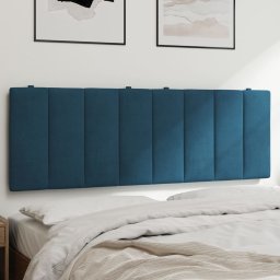 Gossi perna tablie de pat, albastru, 140 cm, catifea