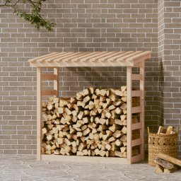 Gossi rastel pentru lemne de foc, 108x64,5x110 cm, lemn masiv pin