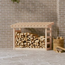 Gossi rastel pentru lemne de foc, 108x64,5x78 cm, lemn masiv pin