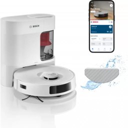 Aspirator Robot Bosch Spotless + BCRD1W 11000Pa cu Statie Automata Alb