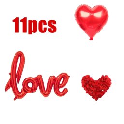 Set de baloane, EVNC, Valentine s Day party, include si petale