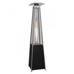Incalzitor pe gaz ELITE ODRGH-1303GR, 13 kW, 35 m², Aprindere piezoelectrica, Protectie la inclinare, Roii, Negru/Gri