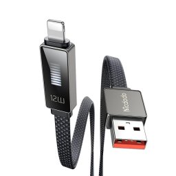 Cablu, UBS-A la Lightning, 100W, Afisaj LED, 1.2m - Mcdodo Rythm Series (CA-4970) - Black