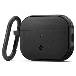 Husa cu Holder Metalic pentru Apple AirPods Pro 3 Spigen Vault - Matte Black
