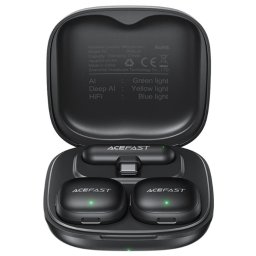 Microfon Microfon Wireless Lavaliera, Lightning, AI Noise Reduction, Plug and Play - (R1) - Black