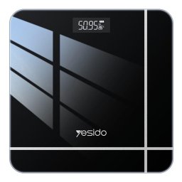 Cantar Cântar corporal digital 150 kg, Display LED HD, Precizie ridicată, Sticlă securizată + ABS, Ultra slim, Pornire/Oprire automată, Negru
