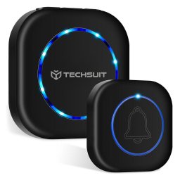 Sonerie, Wireless, Waterproof, 38 Tonuri, 4 Niveluri de Volum, 5 Moduri Muzica/Flash - Techsuit Buzzzly (SU1) - Black