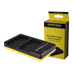 Patona Dual incarcator pentru Sony NP-FP30 FP50 FP51 incl. Micro-USB cabel