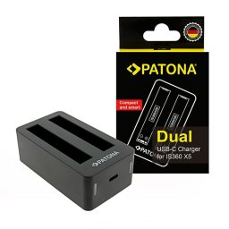 Patona incarcator dual pentru Insta360 X5 CINSBAHA incl. USB-C cable