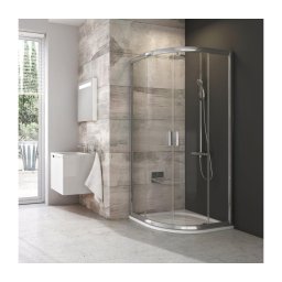 Ravak 3B240C00Z1 - Cabină de duș semirotundă BLIX 80x80 cm, 4 elemente, crom lucios