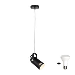 Paulmann 79766 - Pendul LED LAVEA 1xE27/8W pe cablu, 230V, negru